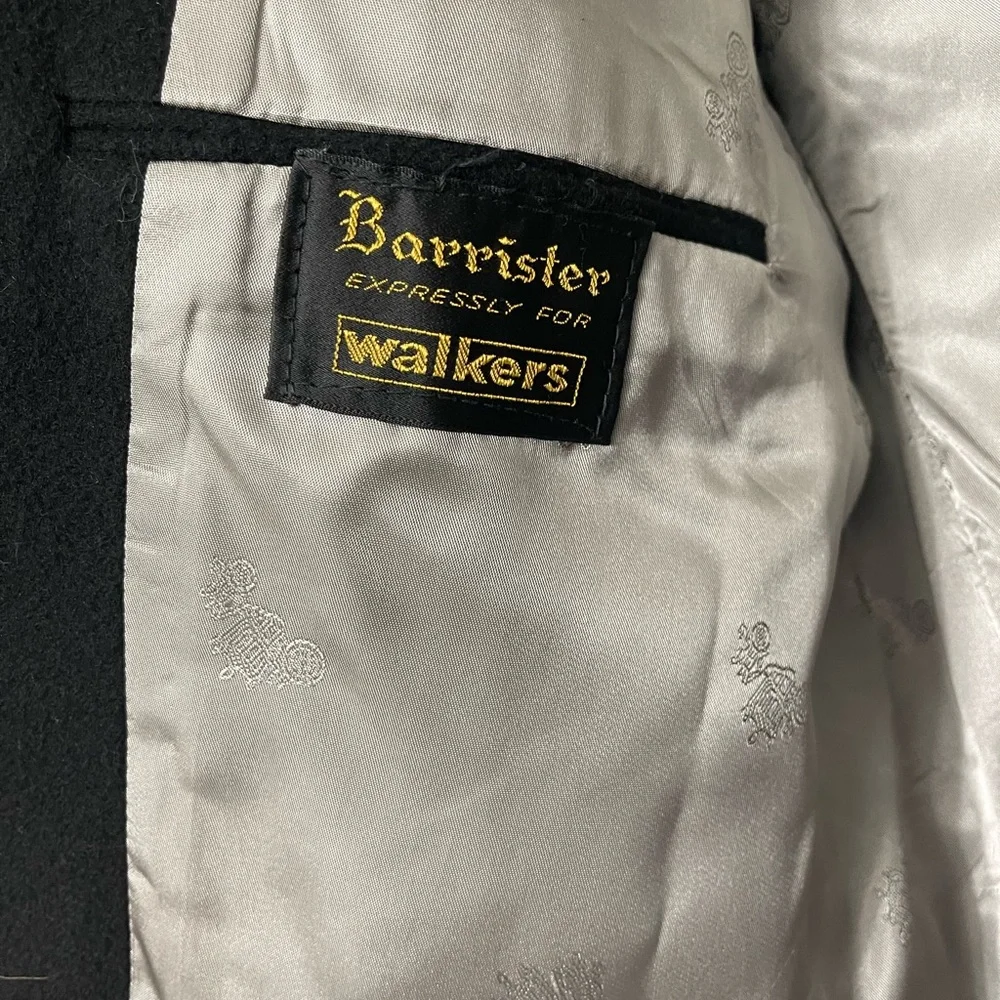 Barrister expressly for Walkers 100% cashmere black men’s blazer - Picture 5 of 15